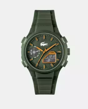 LC33 2011367 зеленые силиконовые мужские часы Lacoste