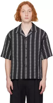 LE17SEPTEMBRE Черная рубашка с вышивкой