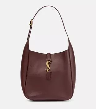 Le 5 7 Soft Маленькая кожаная сумка через плечо Saint Laurent, красный