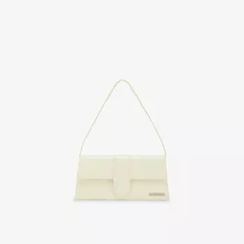 Le Bambino Длинная кожаная сумка через плечо Jacquemus, белый