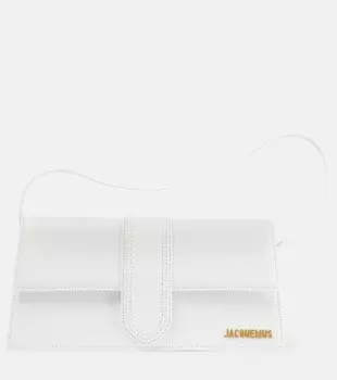 Le Bambino Длинная кожаная сумка через плечо Jacquemus, белый