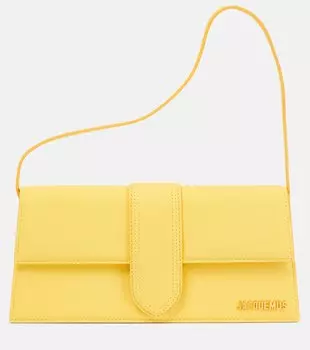 Le Bambino Длинная кожаная сумка через плечо Jacquemus, желтый