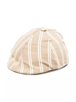 Le Beb берет в полоску, нейтральный цвет