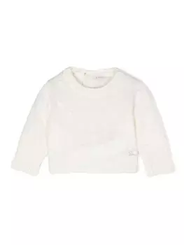 Le Beb Enfant свитер с логотипом, нейтральный цвет