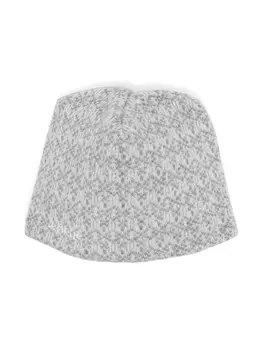 Le Beb меланжевая шапка бини вязки интарсия, серый