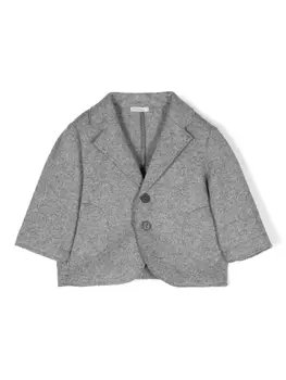 Le Beb mlange single-breasted blazer, серый