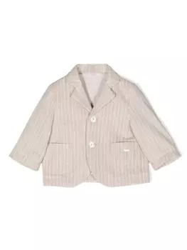 Le Beb однобортный блейзер в полоску, нейтральный цвет
