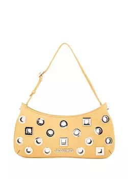 Le bisou бежевая женская кожаная сумка Jacquemus