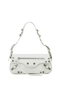 Le cagole маленькая белая женская кожаная сумка на плечо Balenciaga