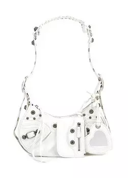 Le cagole xs белая женская кожаная сумка через плечо Balenciaga