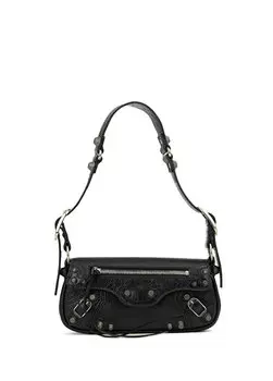 Le cagole xs черная женская кожаная сумка через плечо Balenciaga