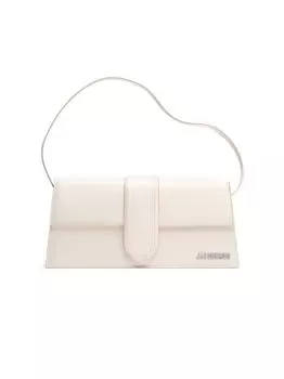Le Chouchou Длинная кожаная сумка через плечо Le Bambino Jacquemus, белый
