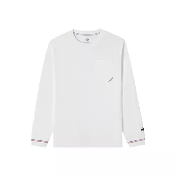 Le Coq Sportif Футболка унисекс цвета слоновой кости