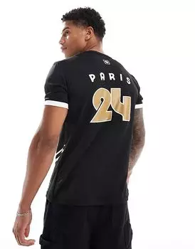 Le Coq Sportif – Олимпиада 2024 в Париже – Футболка черного цвета с принтом на спине