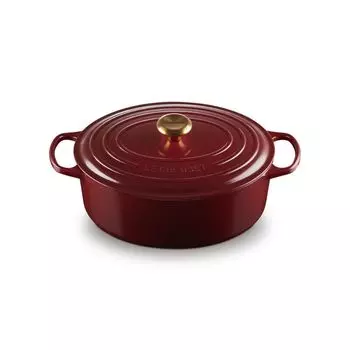 LE CREUSET Cast Iron Evolution Oval Cocotte 27 см Рона, красный