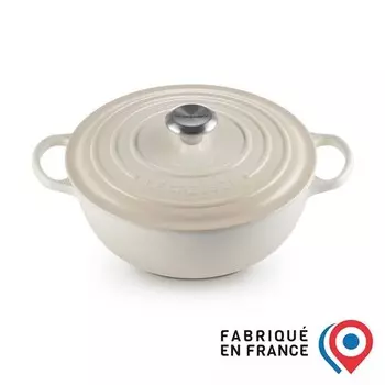Le Creuset La Marmite Signature Безе 24см, белый