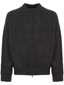 Le Kasha кардиган Hanoi на молнии, серый