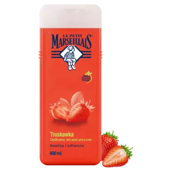 Le Petit Marseillais Strawberry нежный гель для душа, 400 мл