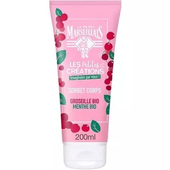 Le Petit Marseillais Увлажняющий гель-сорбет для тела с органической красной смородиной и органической мятой для сухой кожи 200 мл