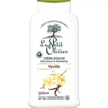 Le Petit Olivier Экстра-нежный крем для душа с цветком ванили 500 мл