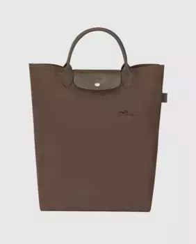 Le Pliage Зеленая сумочка в размере M Longchamp, темно-коричневый