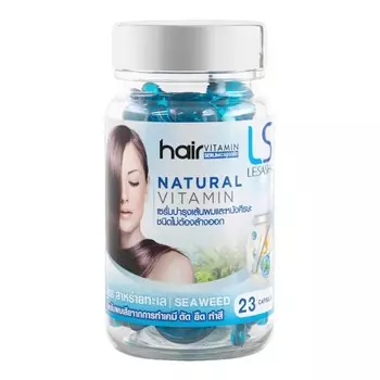 Le Sasha Витаминная сыворотка для волос, капсулы с морскими водорослями, 23 капсулы, Blue