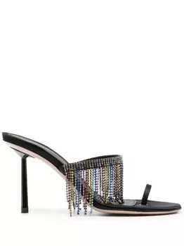 Le Silla атласные босоножки Jewels 95, черный