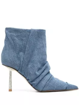 Le Silla Bella 80mm ankle boots, синий