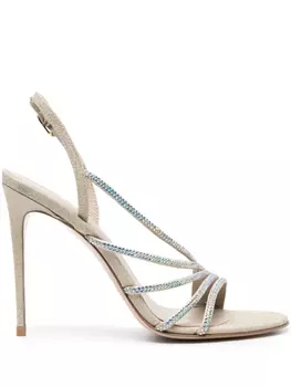 Le Silla босоножки Scarlet 105 с блестками, золотистый