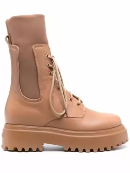 Le Silla ботинки на шнуровке, коричневый