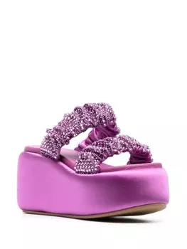 Le Silla декорированные босоножки Aiko 85, фиолетовый