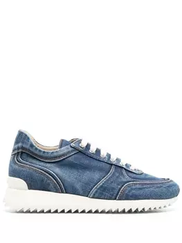 Le Silla denim low-top sneakers, синий