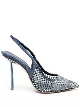 Le Silla Gilda slingback embellished sandals, синий