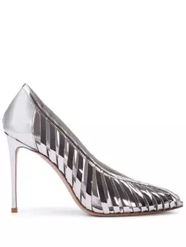 Le Silla лакированные туфли Cage, серебристый