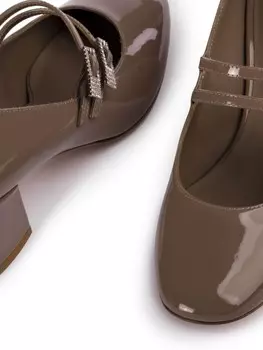 Le Silla лакированные туфли Danielle, коричневый