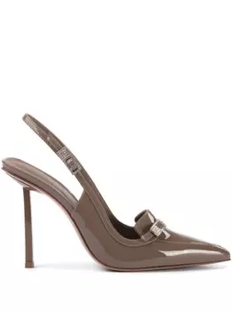 Le Silla лакированные туфли Morgana, коричневый