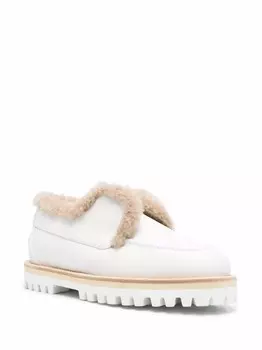 Le Silla лоферы на массивной подошве, белый