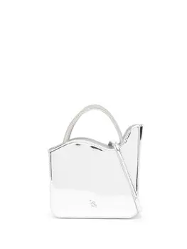 Le Silla мини-сумка Ivy с кристаллами, серебристый