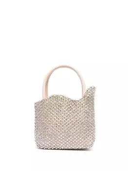 Le Silla мини-сумка Ivy с кристаллами, нейтральный цвет