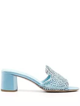 Le Silla мюли Gilda 60 с кристаллами, синий
