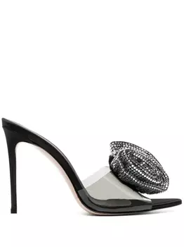 Le Silla мюли Rose 100 с кристаллами, черный