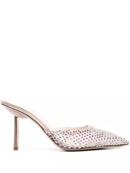 Le Silla мюли с кристаллами, нейтральный цвет