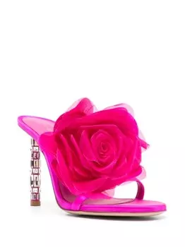 Le Silla мюли с вышивкой, розовый