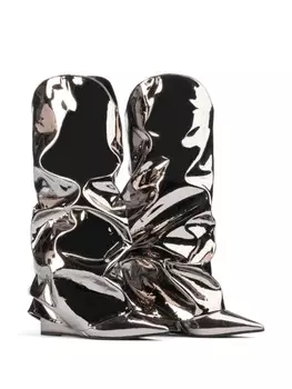 Le Silla сапоги Andy 120 с эффектом металлик, серебристый