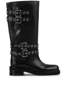 Le Silla сапоги Harley с пряжками, черный