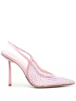 Le Silla туфли Gilda 100 с кристаллами, розовый