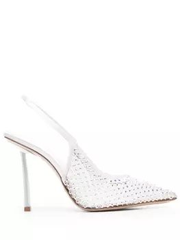 Le Silla туфли Gilda 100 с кристаллами, синий