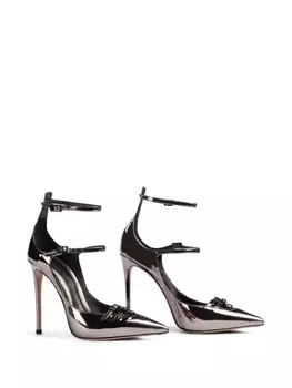 Le Silla туфли Morgana 120 с эффектом металлик, черный