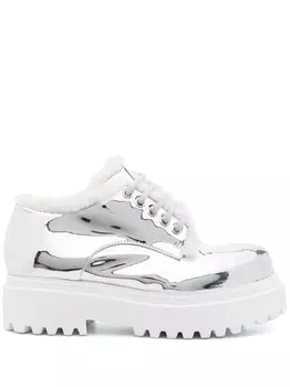 Le Silla туфли Ranger на шнуровке, серебристый