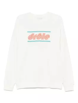 Le Sweatshirt Пике Теннисный топ Drle De Monsieur, белый